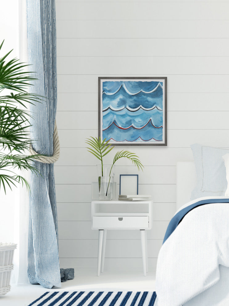 "The Next Wave" Framed Painting Print
