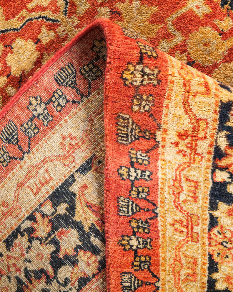 Mogul, One-of-a-Kind Hand-Knotted Area Rug Orange, 6'3"x8'9"