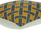 Kain Transitional Gray and Orange Pillow Cover With Poly Insert