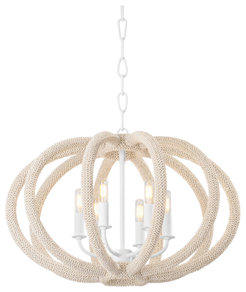 Hudson Valley Lighting Lewiston 16.5" Chandelier White Plaster