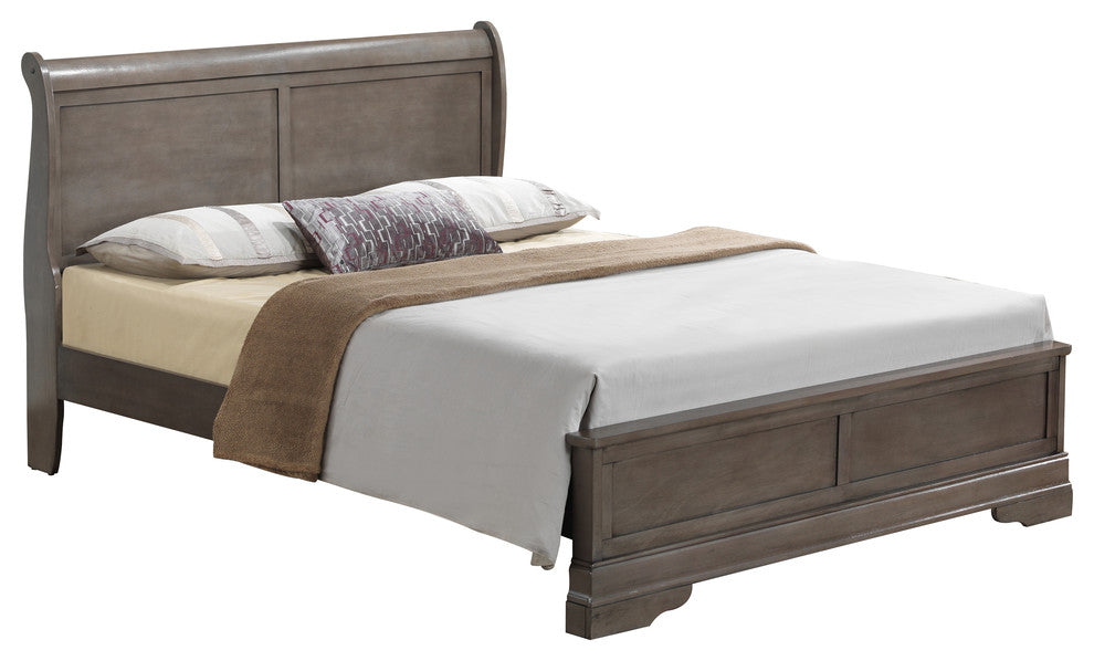 King Bed, Gray