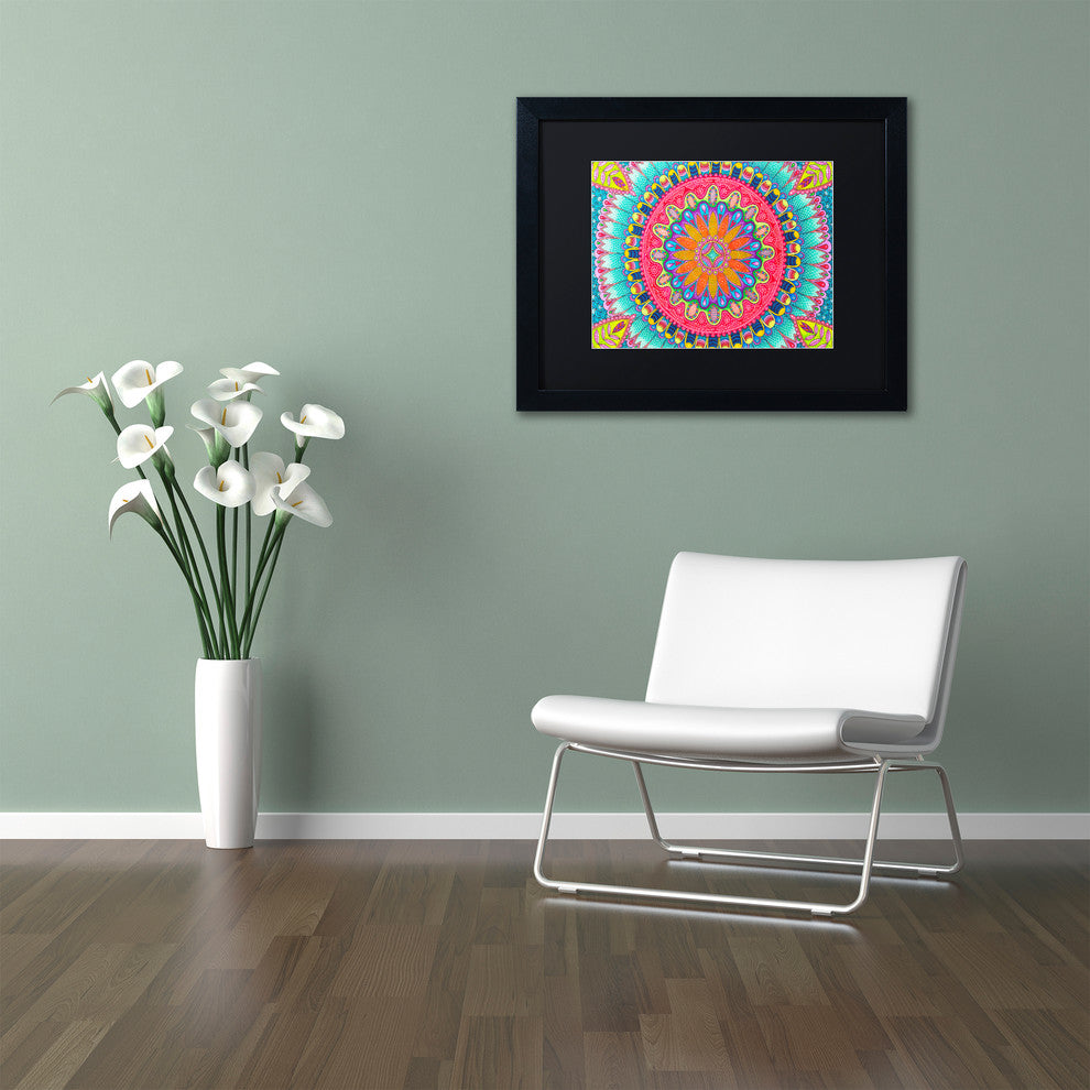 Hello Angel ''Summer Fun'' Art, Black Frame, Black Mat, 20x16