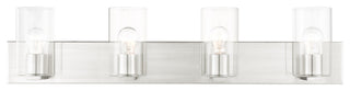 Livex Lighting Zurich 4 Light Brushed Nickel Large Vanity Sconce