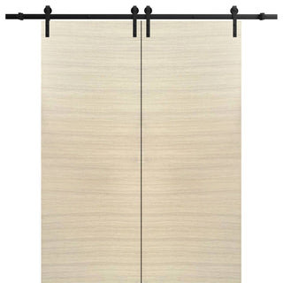 Double Barn Door 60 x 96 | Planum 0010 Natural Veneer | 13FT