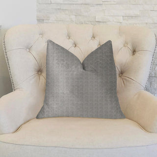 Fremont Gray and Silver Luxury Throw Pillow, 20"x36" King