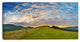Green Evening Countryside, Landscape Canvas Art Print, 60"x28"