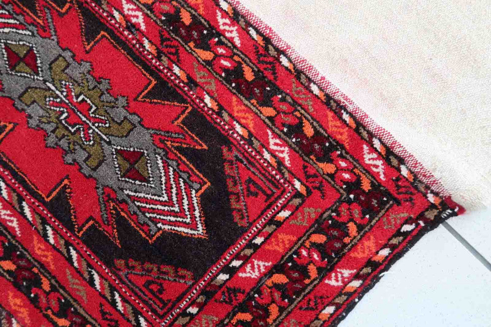 Handmade Vintage Persian Malayer Salt Bag 1.6'x2.6', 50cmx80cm 1960s