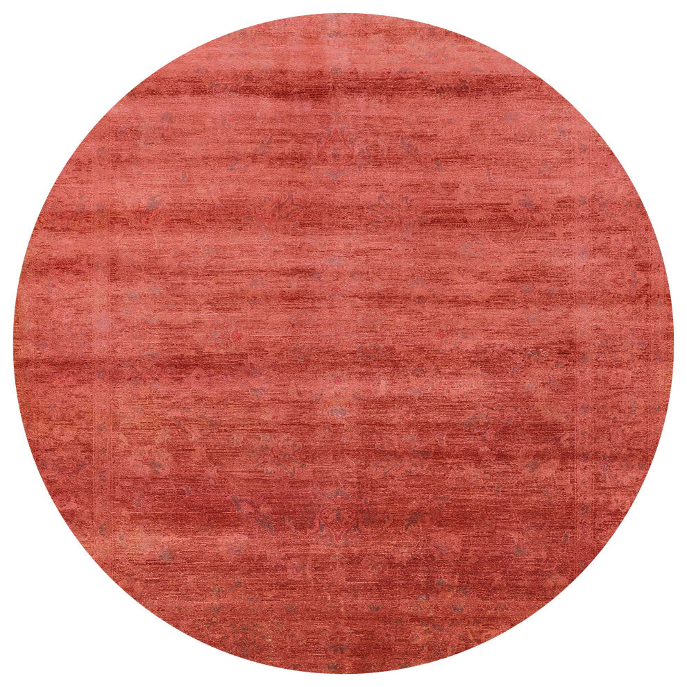 Ahgly Company Indoor Round Mid-Century Modern Area Rugs, 7' Round