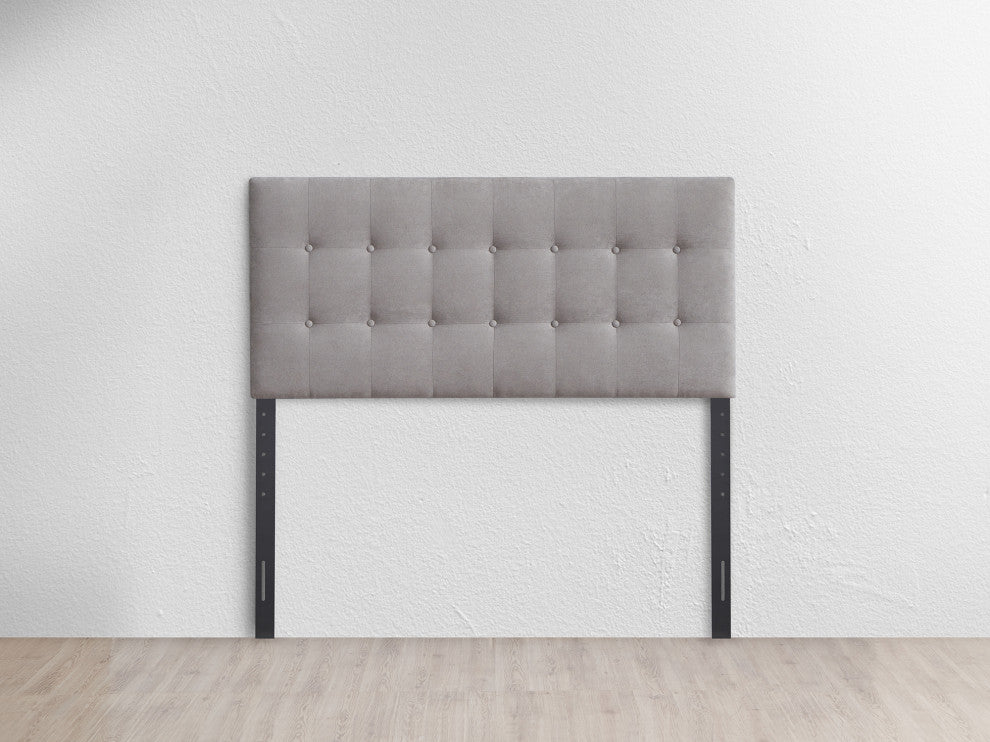 Kirkwood 61.02" W Full and Queen Expandable Width Headboard, Grey