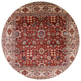 Ahgly Company Indoor Round Mid-Century Modern Area Rugs, 4' Round