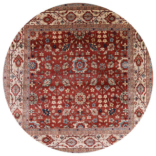 Ahgly Company Indoor Round Mid-Century Modern Area Rugs, 4' Round