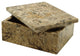 Asteria Collection Black Zebra Marble 5" Rectangular Keepsake Box, Fossil Stone
