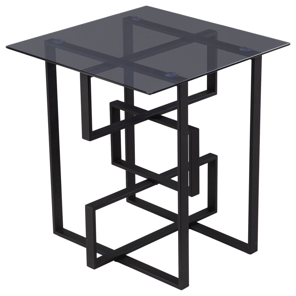 Thetford Glass-Top Accent Table
