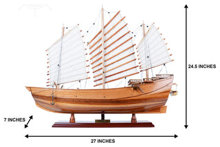 Chinese Junk Wooden model