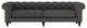 Nativa Interiors London 103" Sofa, Charcoal, Deep Plush Depth