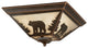 Bozeman 14" Flush Mount Burnished Bronze