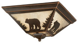 Bozeman 14" Flush Mount Burnished Bronze