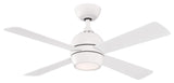 Fanimation Kwad 44" Ceiling Fan with LED Light, Matte White