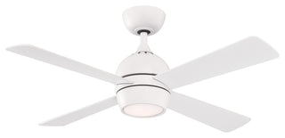 Fanimation Kwad 44" Ceiling Fan with LED Light, Matte White