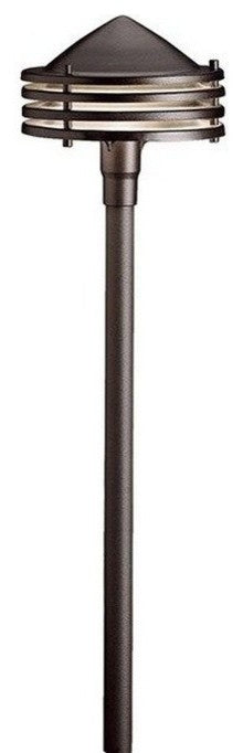 Kichler 1-Light 12V Path and Spread Light, Textured Architectural Bronze, 6"x23"