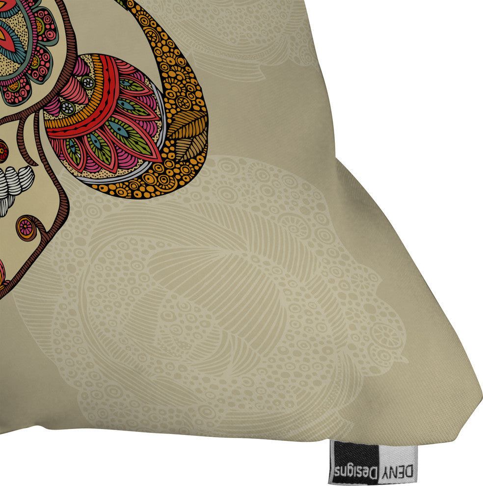 Deny Designs Valentina Ramos Sugar Skull Outdoor Throw Pillow
