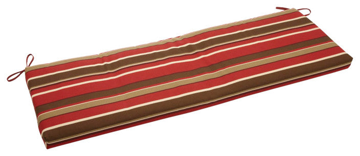 63"x19" Spun Polyester Bench Cushion, Sangria