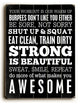 Fitness Motivation Wooden Sign