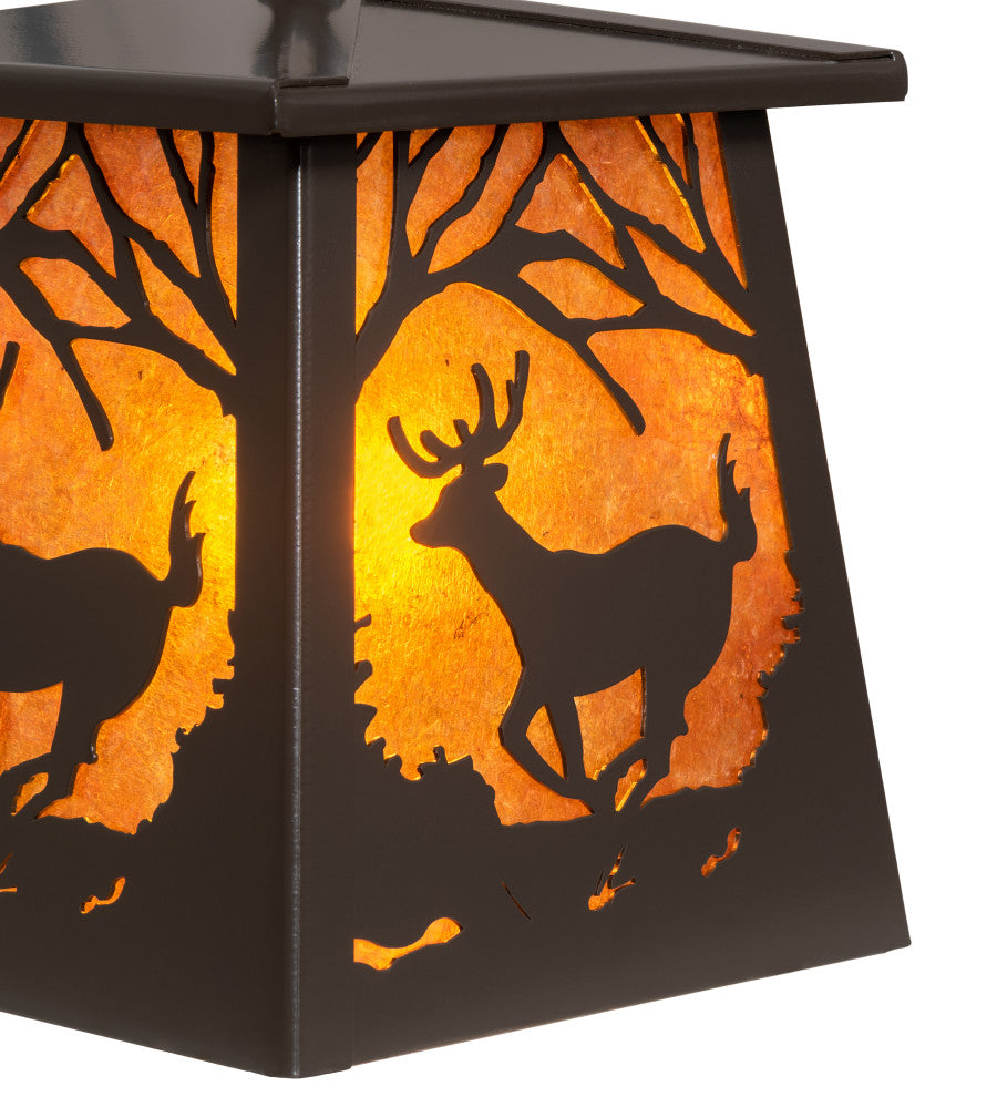 7 Square Deer at Dawn Pendant