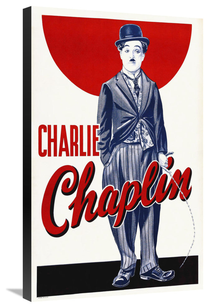 "Charlie Chaplin - Stock Poster" Canvas by Hollywood Photo Archive, 19x30"