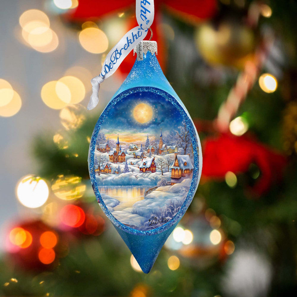 Magic Christmas Night Drop Glass Ornament Christmas Decor