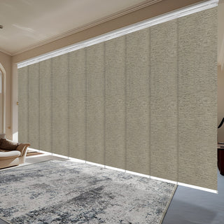 Nilo 10-Panel Track Extendable Vertical Blinds 120-218"W