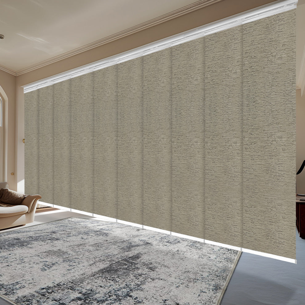 Nilo 10-Panel Track Extendable Vertical Blinds 120-218"W