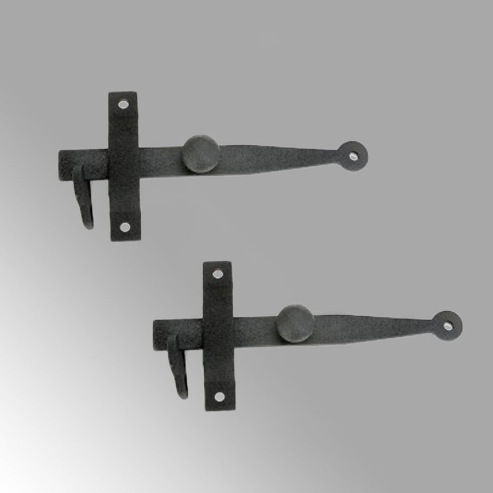 Closet Bar Black Wrought Iron Closet Bar Cupboard Latch Set of 2
