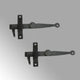 Closet Bar Black Wrought Iron Closet Bar Cupboard Latch Set of 2