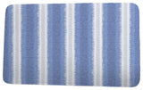 Intercoastal Waterway Sea Lines Stripe Print Bath Mat, Blue, 21"x34"