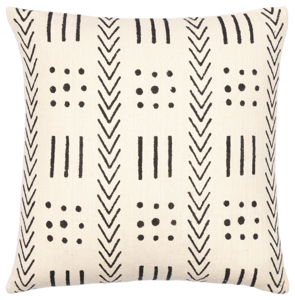 Surya Malian Pillow Shell With Polyester Insert 22"H X 22"W (Cream)