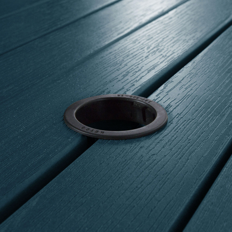 Square 42x42 Dining Table, Weathered Acorn, Nantucket Blue