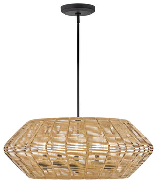 Hinkley Lighting 10385 Luca 5 Light 28"W Lisa McDennon Open Air - Black / Camel