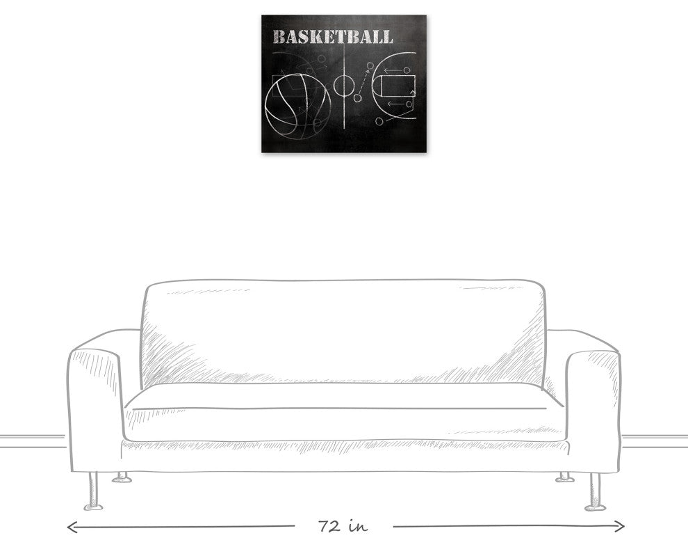 Basketball Plays 24x20 Canvas Wall Art