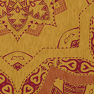 Shawl Indoor/Outdoor Rug, Nutmeg, 5' Round