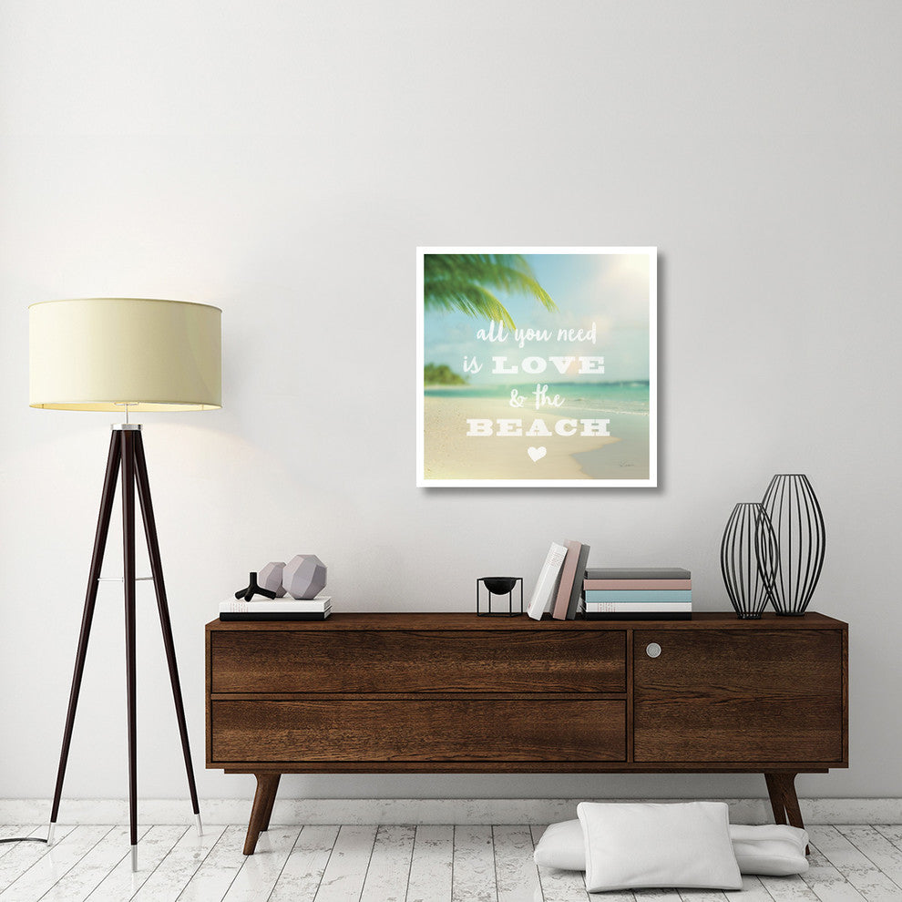 "All You Need is Beach" Digital Paper Print by Sue Schlabach, 32"x32"