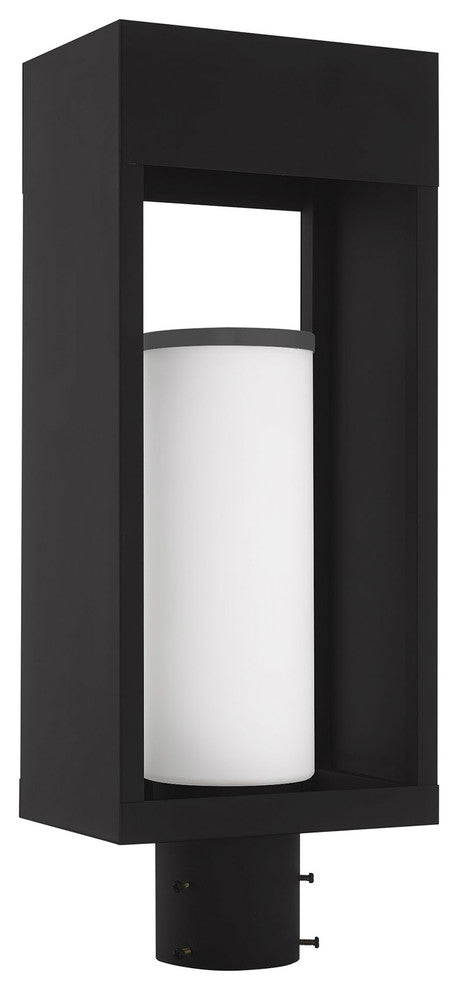 Livex Lighting Black 1-Light Outdoor Post Top Lantern