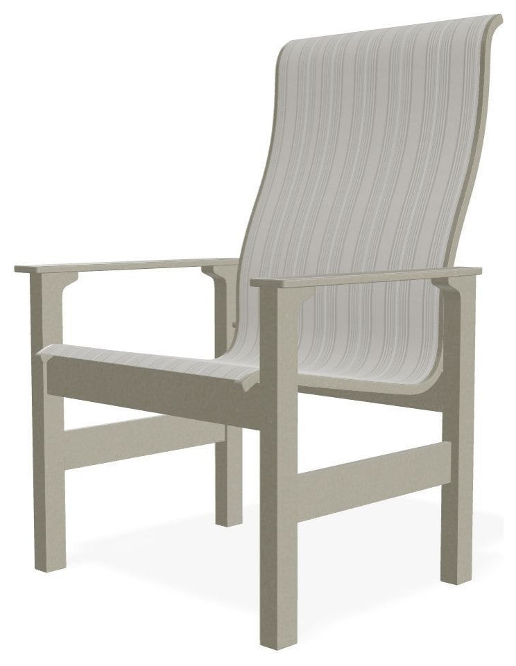 Leeward Sling Outdoor Armchair, Harbor/Storm