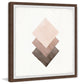 "Brown Tiles" Framed Painting Print, 32"x32"