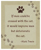 "Mark Twain: Cross Man and Cat" Digital Paper Print by BG.Studio, 18"x22"