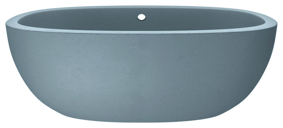 Avalon NativeStone Freestanding Soaking Tub, Ocean, 62"