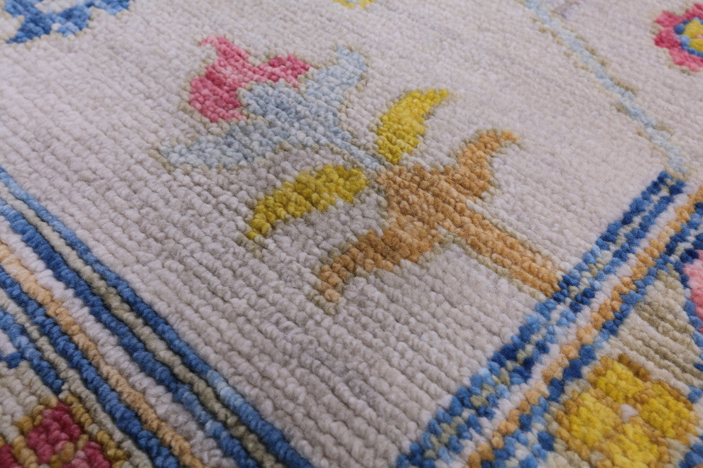 8' 9" X 12' 2" Turkish Oushak Hand-Knotted Wool Rug - Q14818