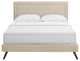 Virginia Full Platform Bed with Round Splayed Legs
