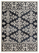 7" x 9" Blue and Ivory Decorative Area Rug