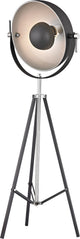 Backstage Adjustable Floor Lamp in Matte Black and Polished Nickel